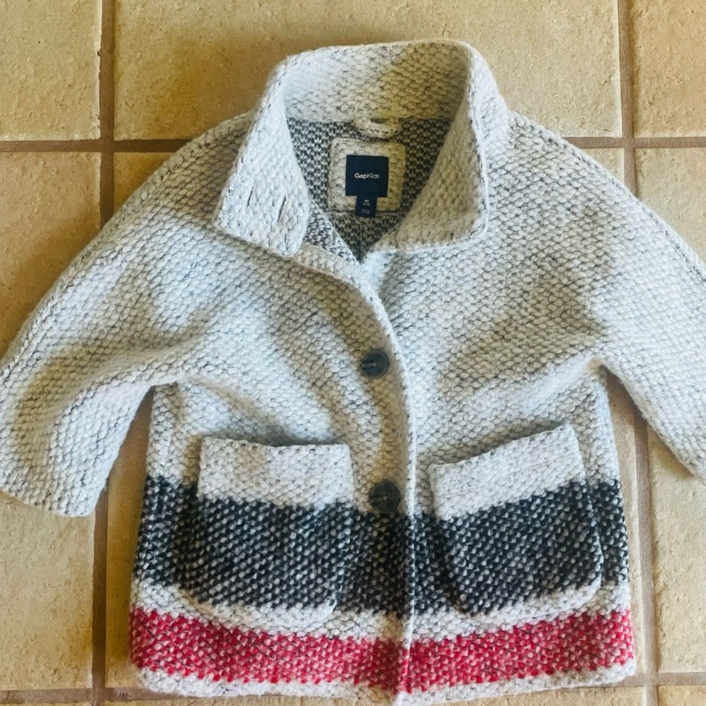 Gap Kids Chunky Wool Cardigan Sweater
